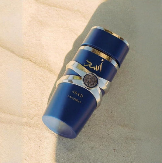 Lattafa Zanzibar Asad EDP Spray 100ML (3.4 OZ) Eau de Parfum Long-Lasting Fragrance for Men